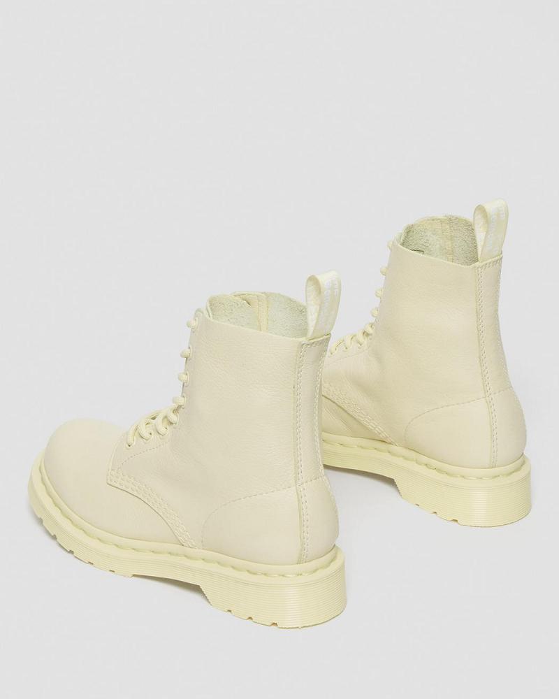 Dr Martens 1460 Pascal Mono Snørestøvler Dame Hvide | DK 188UZG